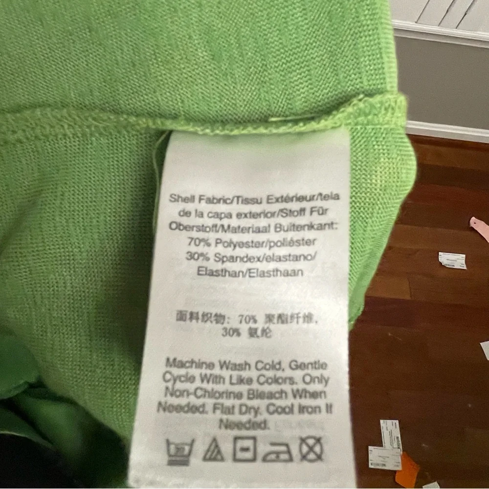 DKNY Green Ruffle Sleeve Blouse - Picture 5 of 7